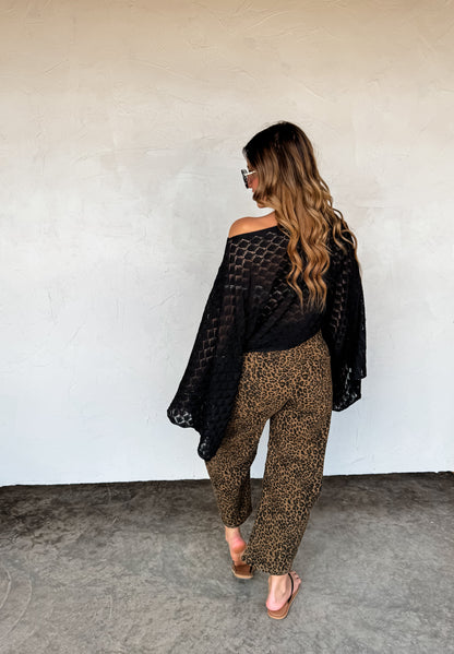 Hazel Blues® |  PREORDER- BEX CHEETAH BARREL JEANS