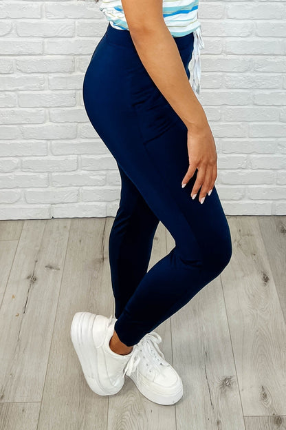 Hazel Blues® |  Giving the Run Around Joggers in Navy