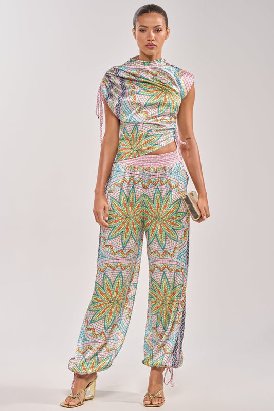ALL DIFFERENT WAYS SATIN PALAZZO PANT