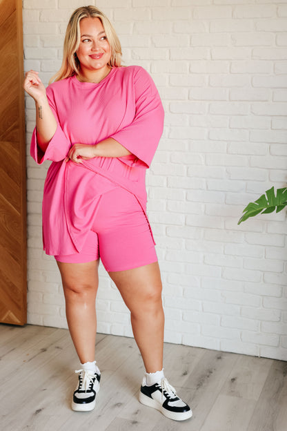 Hazel Blues® |  Live and Play Luxe Biker Set in Pink