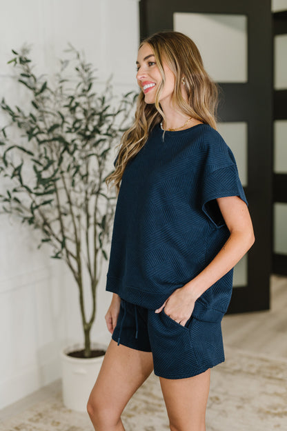 Hazel Blues® |  Love on the Loose Quilted Bottoms in Navy