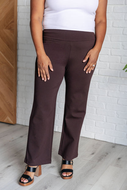 Hazel Blues® |  Magic Straight Pants in Chocolate