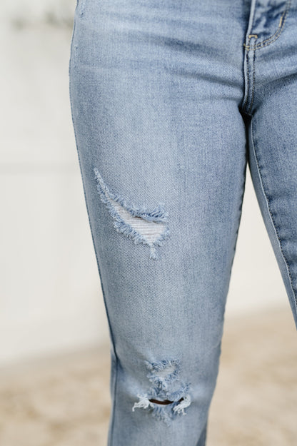 Hazel Blues® |  Marlena High Rise Shield Pocket Flare Jeans