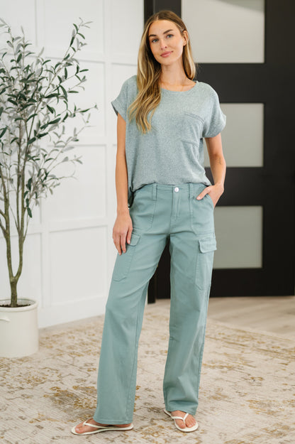 Hazel Blues® |  Pocket the Attitude Cargo Bottoms