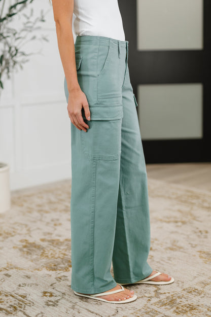 Hazel Blues® |  Pocket the Attitude Cargo Bottoms