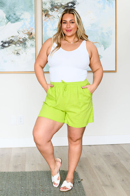 Hazel Blues® |  Ray of Sunshine Linen Shorts