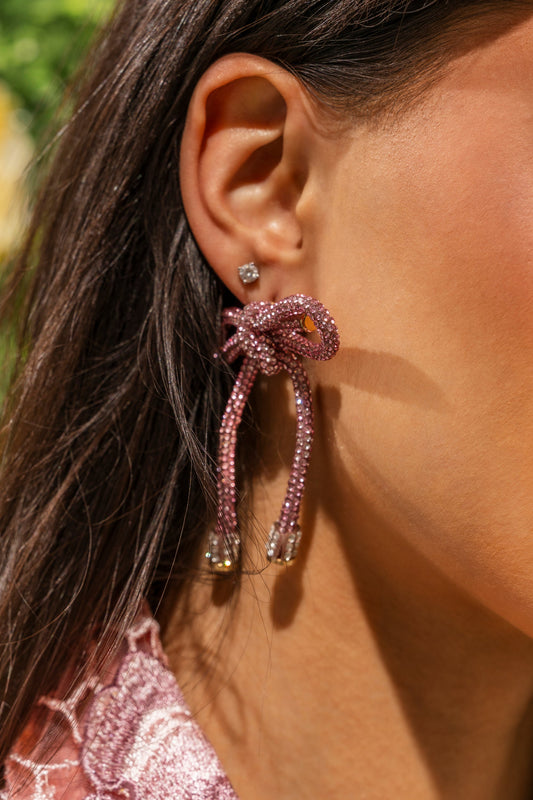 ALL NIGHT LONG LIGHT PINK EARRING