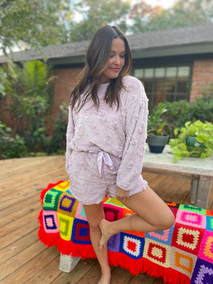 Hazel Blues® |  PREORDER: Love To Love You Pajama Short Set in Two Colors