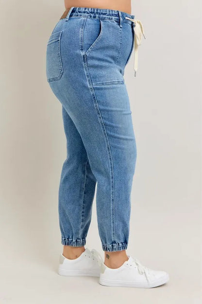 Hazel Blues® | Judy Blue High Waist Denim Jogger