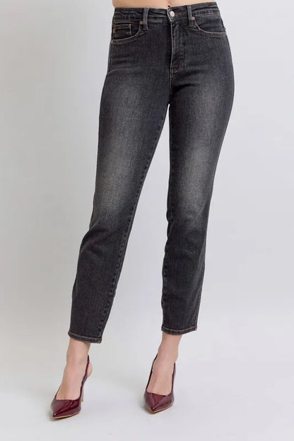 Hazel Blues® | Judy Blue Mid Rise Tummy Control Slim Jeans