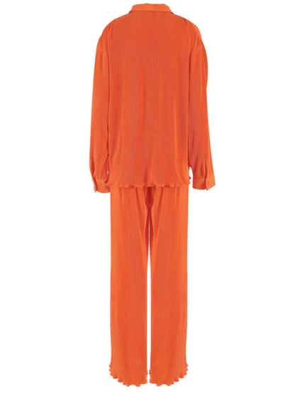 Hazel Blues® |  Button Up Long Sleeve Top and Pants Set