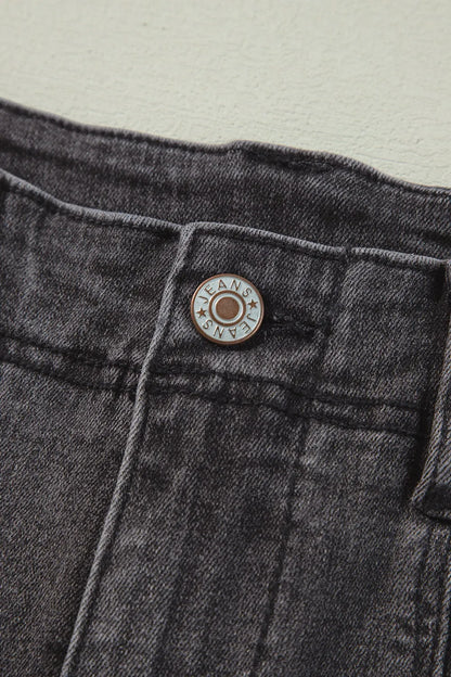 Hazel Blues® |  High-Waisted Wide-Leg Vintage Wash Jeans