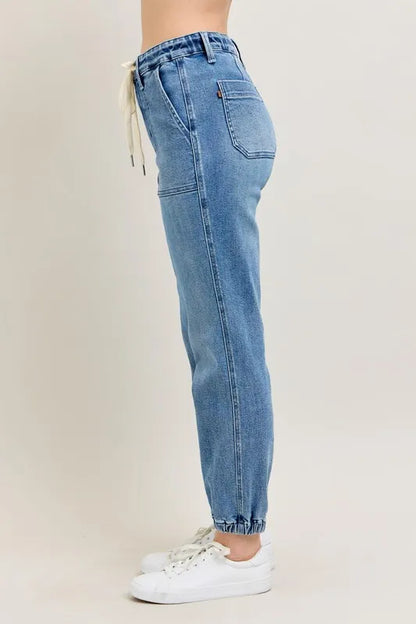 Hazel Blues® | Judy Blue High Waist Denim Jogger