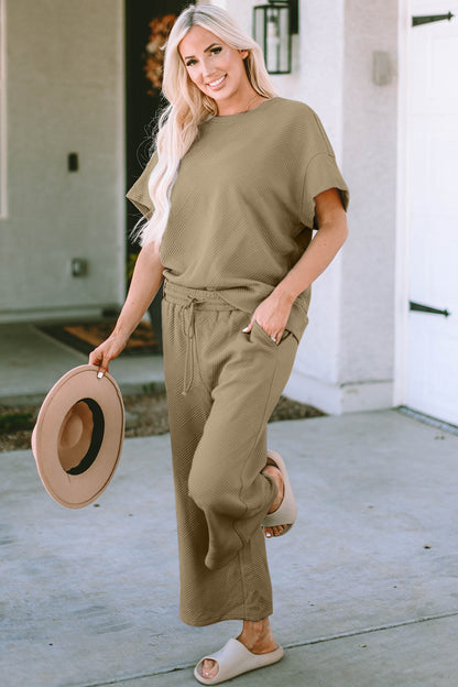 Hazel Blues® |  Short Sleeve Top and Pants Set
