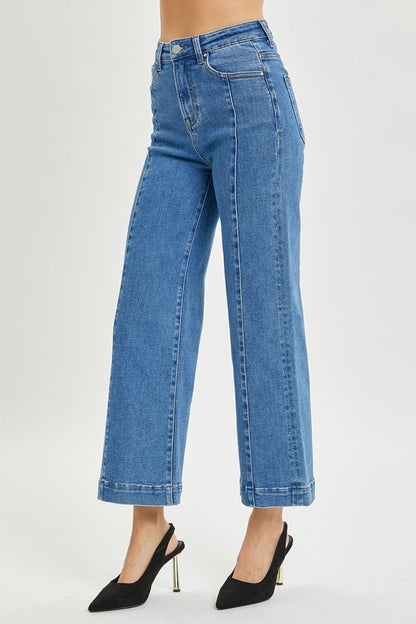 Hazel Blues® |  RISEN High Rise Wide Leg Jeans