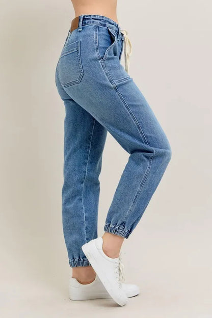 Hazel Blues® | Judy Blue High Waist Denim Jogger