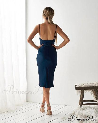 Aleena Satin Stylish Midi Dress