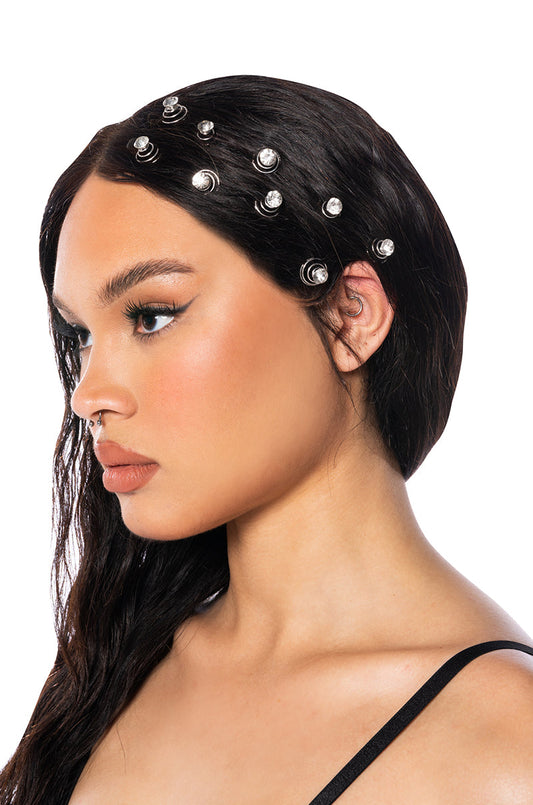 ALL OR NOTHIN RHINESTONE SPIRAL HAIR GEMS