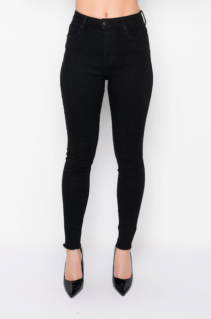 ALL OVER BACK LACE SKINNY JEANS