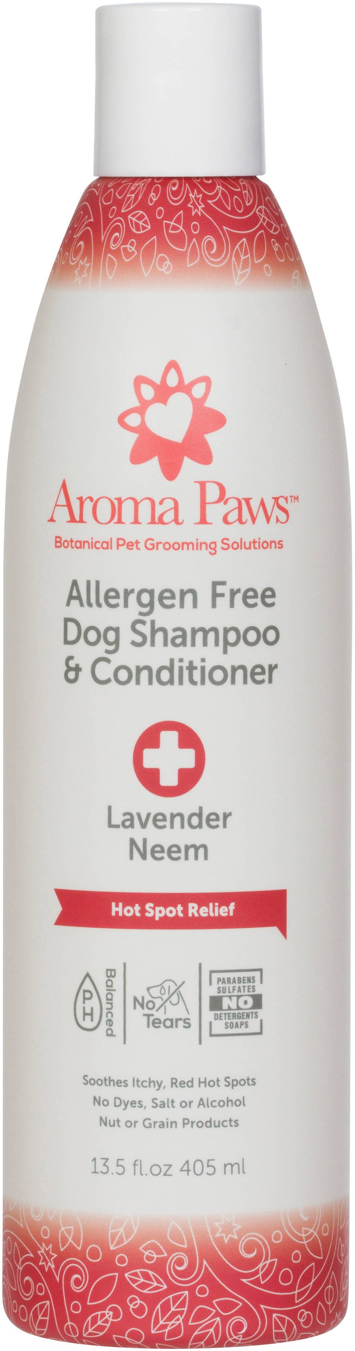 Aroma Paws - Allergen Free Hot Spot Relief Dog Shampoo, Lavender and Neem