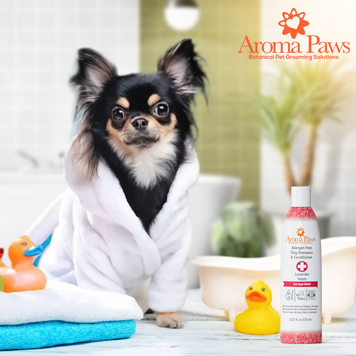Aroma Paws - Allergen Free Hot Spot Relief Dog Shampoo, Lavender and Neem
