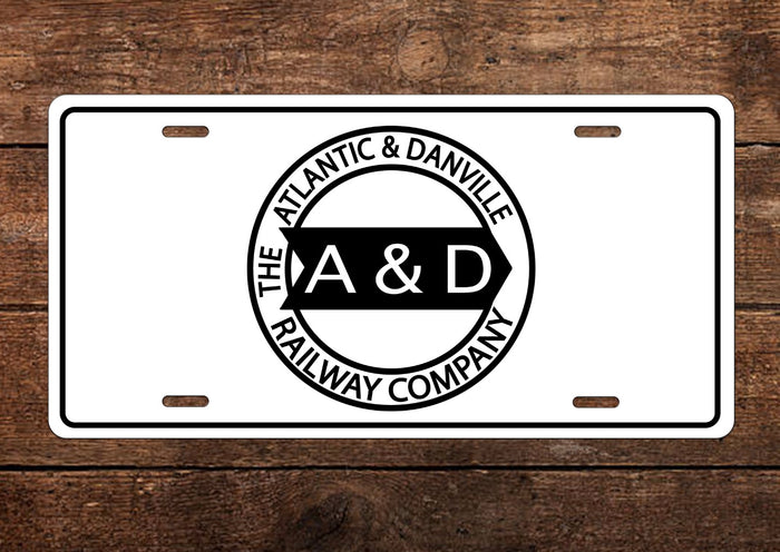 Atlantic & Danville (A&D) RY License Plate