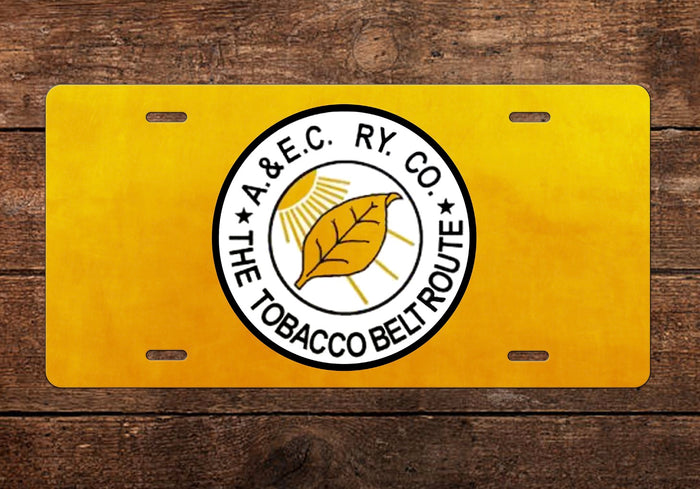 Atlantic & East Carolina RY License Plate