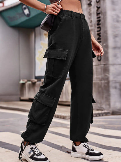 Hazel Blues® |  Casual Wide Leg Cargo Jeans