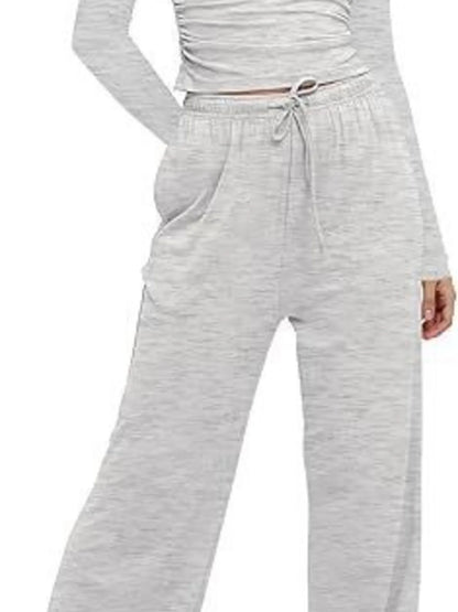 Hazel Blues® |  Round Neck Long Sleeve Top and Pants Set