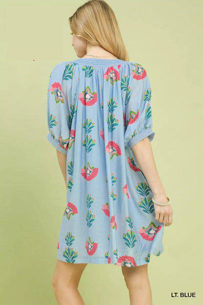 Hazel Blues® |  Umgee Abstract Print Mini Dress