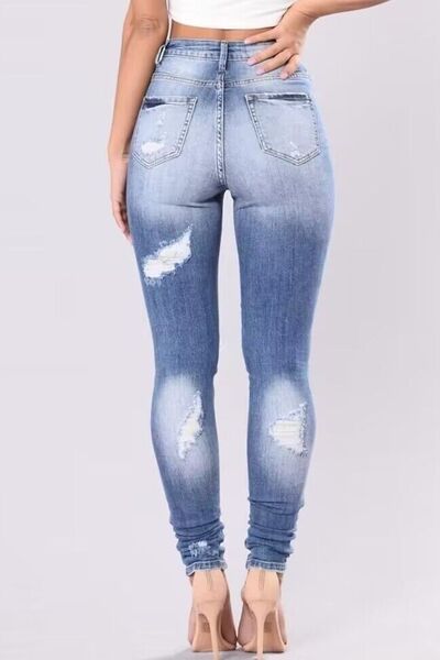 Hazel Blues® | Distressed Skinny Jeans