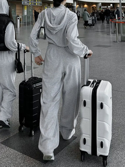 Hazel Blues® |  Zip Up Hoodie and Pocketed Pants Set