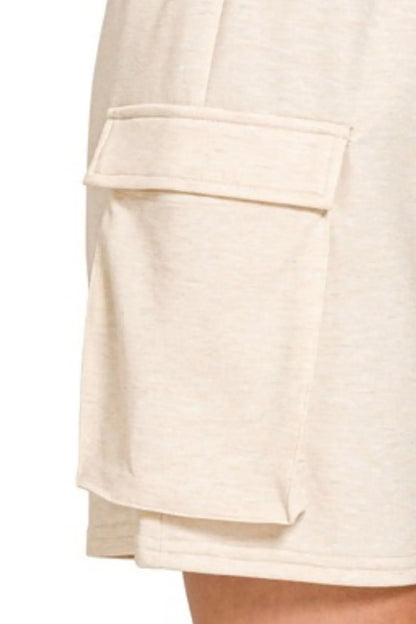 Hazel Blues® |  Zenana Scuba Thigh Pocket Shorts