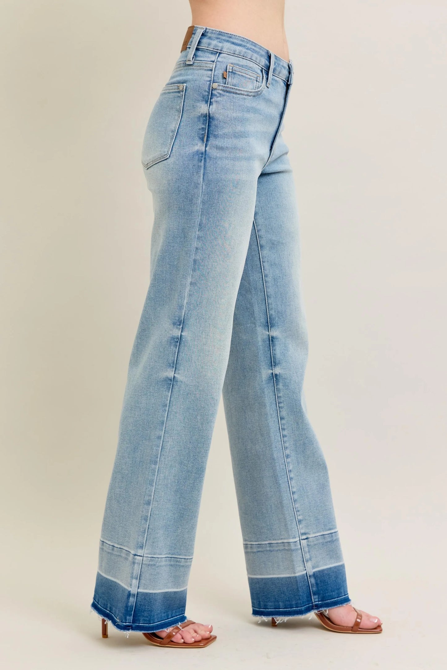 Hazel Blues® | Judy Blue Mr Release Hem Wide Leg Jeans