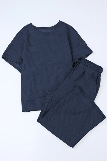Hazel Blues® |  Short Sleeve Top and Pants Set