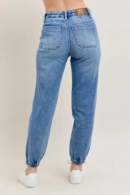 Hazel Blues® | Judy Blue High Waist Denim Jogger
