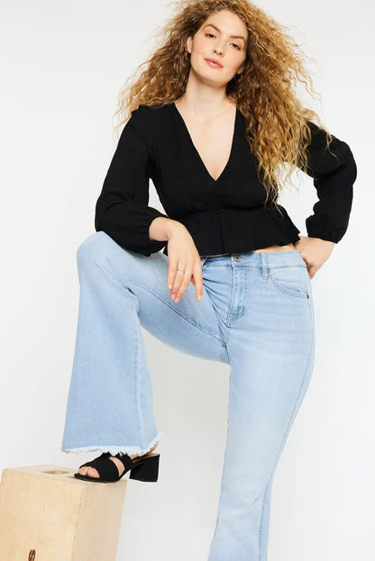 Hazel Blues® |  Kancan High Rise Curvy Flare Jeans