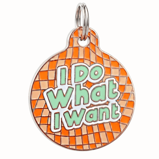 Bad Tags - Funny Dog Tag Charm or Pet ID Tag - I Do What I Want
