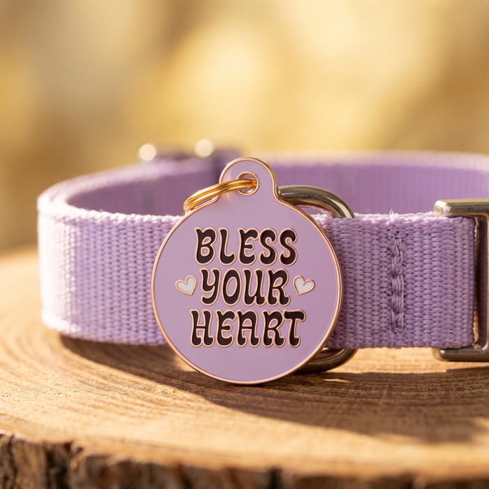 Bad Tags - Sassy Dog Tag Charm & Pet ID Tag - Bless Your Heart