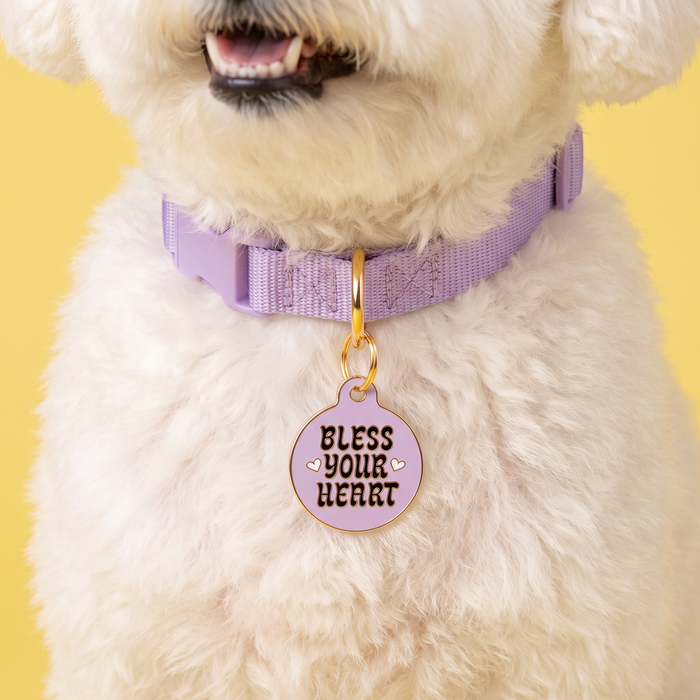Bad Tags - Sassy Dog Tag Charm & Pet ID Tag - Bless Your Heart