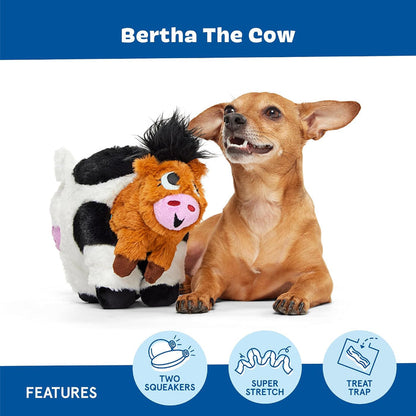 BARK Bertha Cow Plush Dog Toy - XL