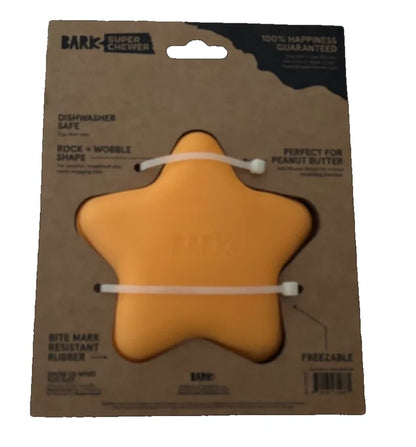 BARK Super Chewer Starfish Snicker - Rubber Treat Dispensing Dog Toy - Dog.Dog.Cat.