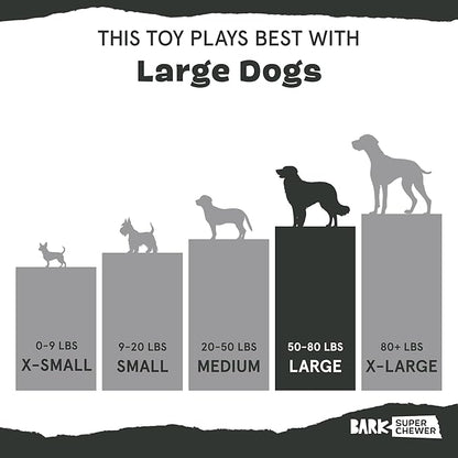 BARK Super Chewer Tailspin Toy - Glow-in-the-Dark Fetch & Tug Toy - Dog.Dog.Cat.