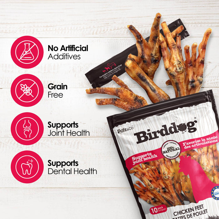 Palz&Co - Birddog Chicken Feet Dog Treats - Dog.Dog.Cat.