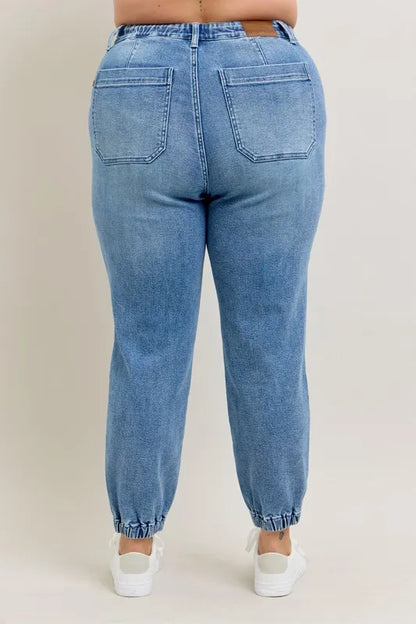 Hazel Blues® | Judy Blue High Waist Denim Jogger