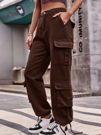 Hazel Blues® |  Casual Wide Leg Cargo Jeans