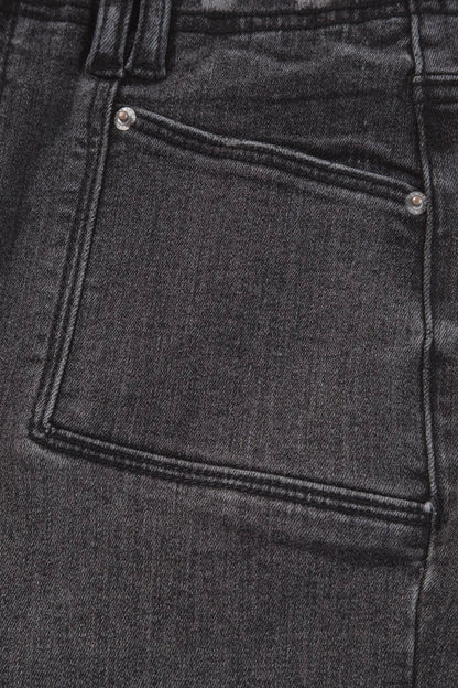 Hazel Blues® |  High-Waisted Wide-Leg Vintage Wash Jeans