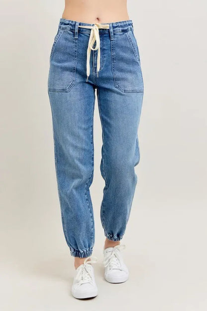 Hazel Blues® | Judy Blue High Waist Denim Jogger