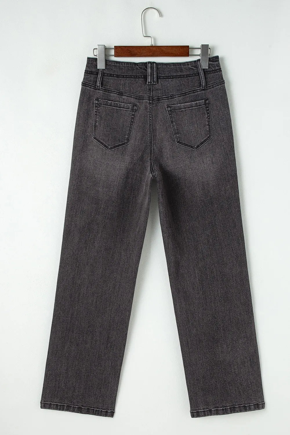 Hazel Blues® |  High-Waisted Wide-Leg Vintage Wash Jeans