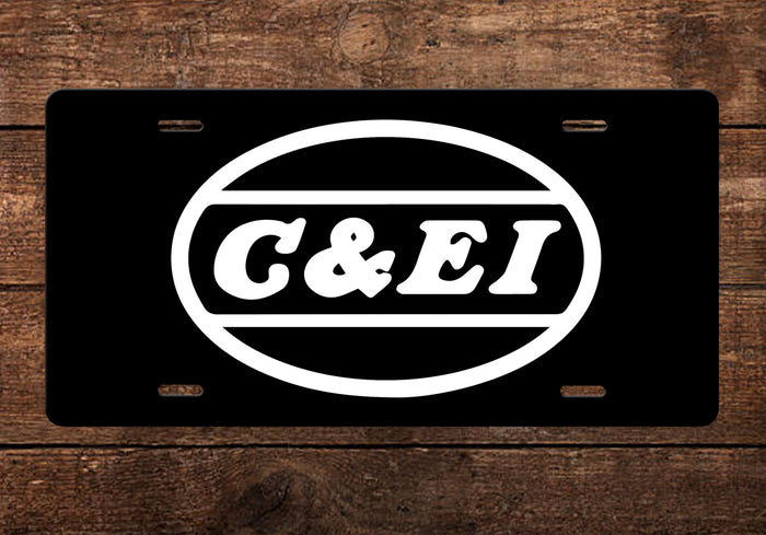 Chicago & Eastern Illinois (C&EI) RR License Plate